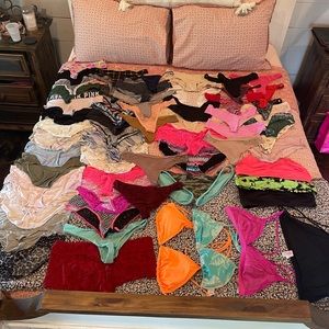 Up for sale is a bag full of panties. Sissies dream!